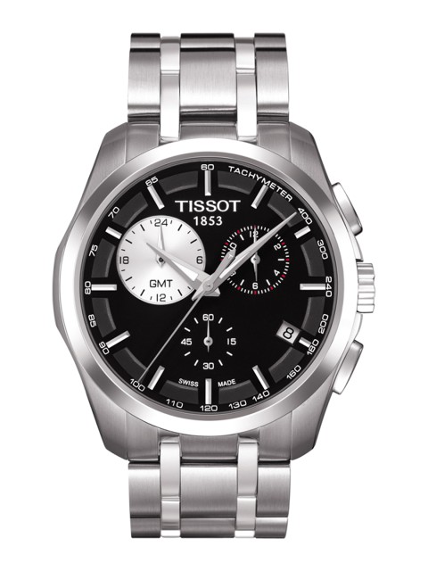 

TISSOT Men Black Couturier GMT Analogue Watch T0354391105100