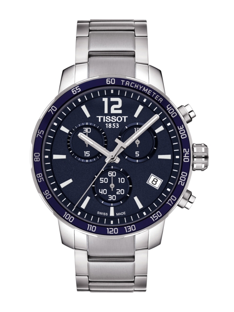 

TISSOT Men Navy Quickster Chronograph Analogue Watch T0954171104700, Navy blue