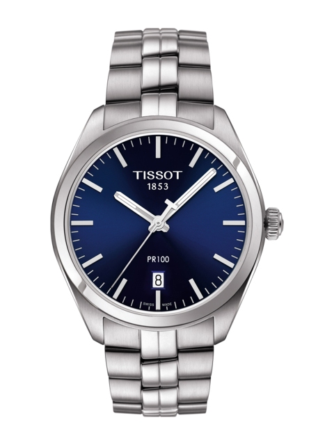 

TISSOT Men Navy Blue PR 100 Analogue Watch T1014101104100
