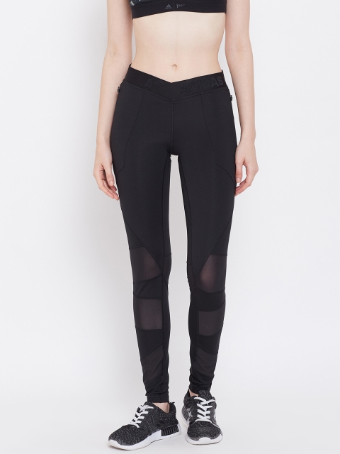 

ADIDAS Women Black Solid Alphaskin Long Utility Training Tights