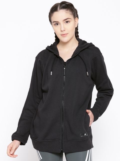 

Stella McCartney for ADIDAS Women Black Solid Training Essentials Hooded Sweatshirt