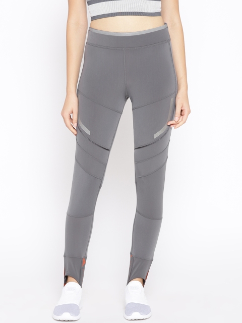 

Stella McCartney For ADIDAS Women Grey Solid Climaheat Insulated Fitted Running Tights
