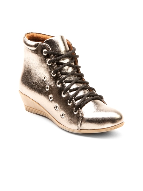 

Marc Loire Women Bronze-Toned Heeled Boots