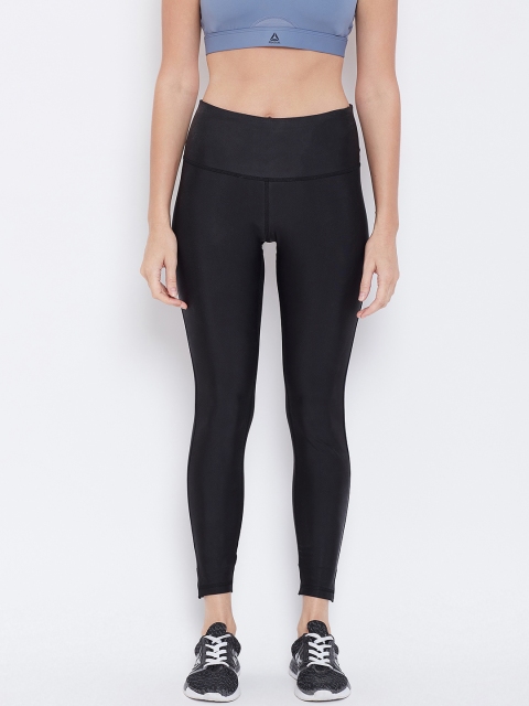 

Reebok Women Black Lux Metallic Studio Tight