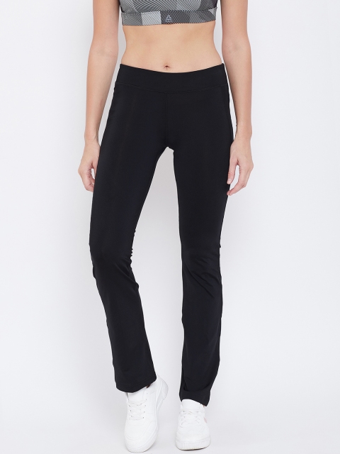 

Reebok Women Black Solid Workout PP Fitted Bootcut Training Pants