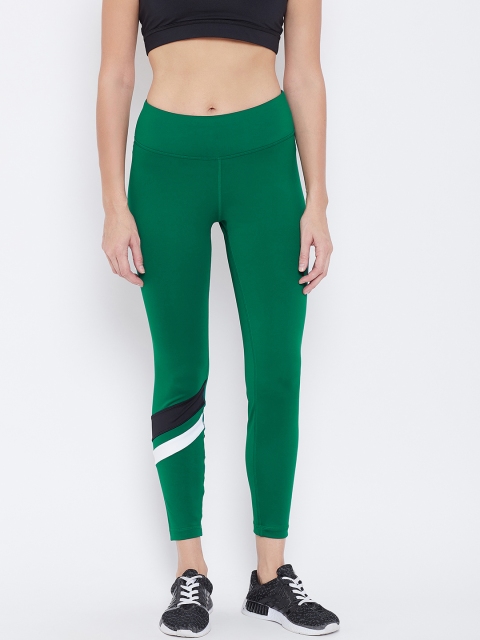 

Reebok Women Green Printed Workout Reday Big Delta Training Tights