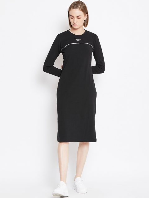 

Reebok Classic Women Black Classics Vector Cotton Dress