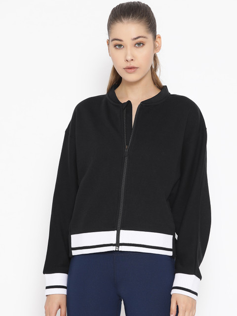 

Reebok Women Black Meet You There Solid Training Sweatshirt