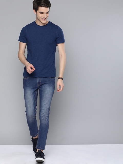 

Mast & Harbour Men Blue Skinny Fit Mid-Rise Clean Look Stretchable Jeans