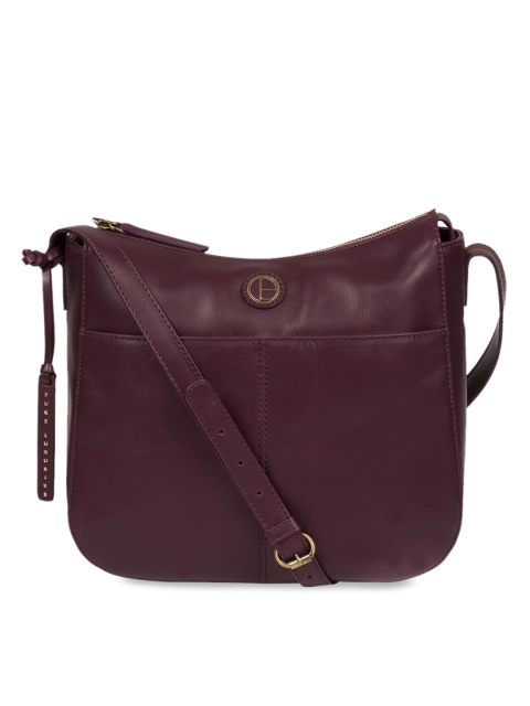 

PURE LUXURIES LONDON Women Purple Solid Genuine Leather Farlow Sling Bag