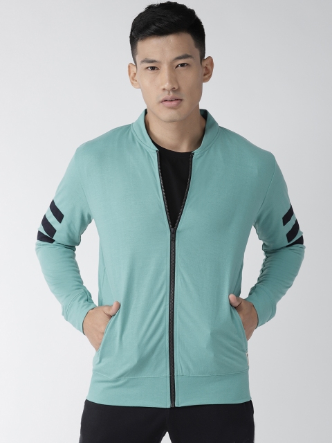 

Hubberholme Men Blue Solid Sweatshirt