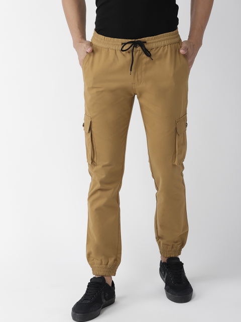 

Hubberholme Men Khaki Slim Fit Solid Joggers
