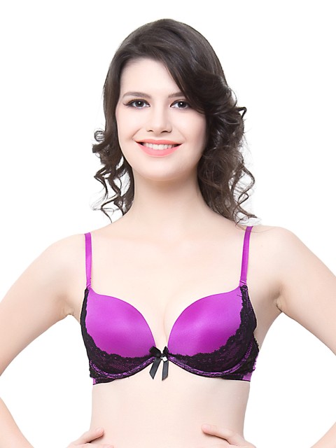 

Clovia Purple Padded Push-UP Bra BR0338P1540B