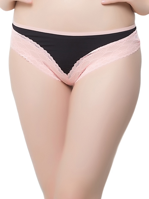 

Clovia Black & Pink Bikini Briefs PN0371P13