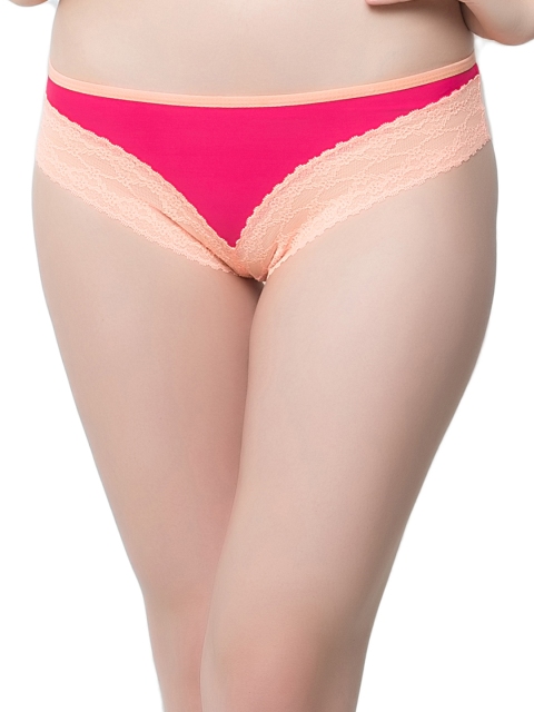 

Clovia Pink & Peach-Coloured Bikini Briefs PN0371P14