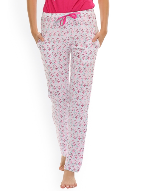 

Clovia White Printed Lounge Pants NS0432P18