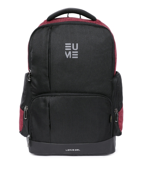 

EUME Unisex Black Solid Laptop Backpack