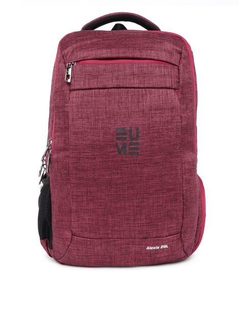 

EUME Unisex Maroon Solid Laptop Bag
