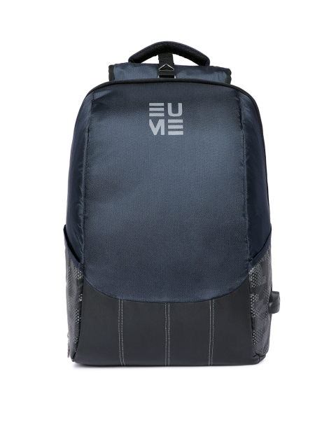 

EUME Unisex Blue Solid Laptop Backpack