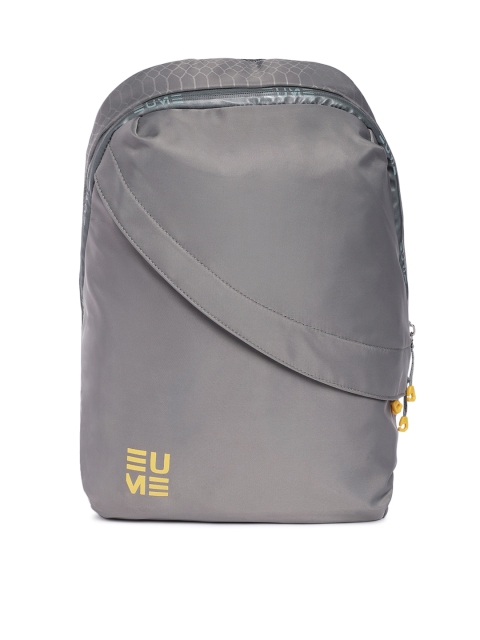 

EUME Unisex Grey Solid Laptop Bag