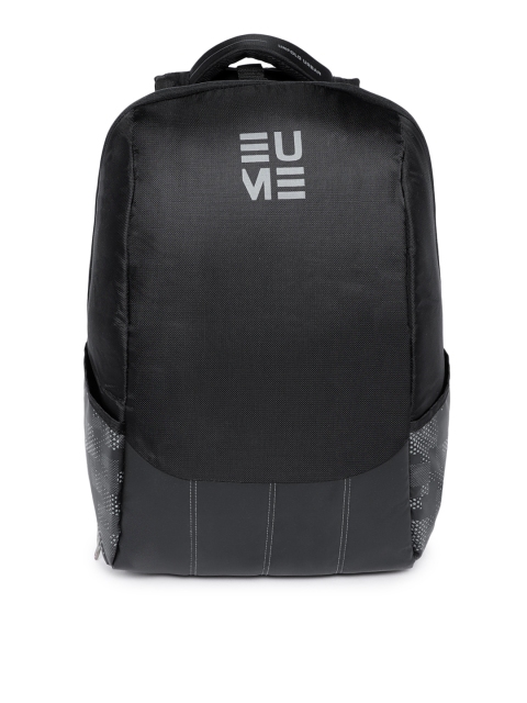 

EUME Unisex Black Solid Laptop Backpack