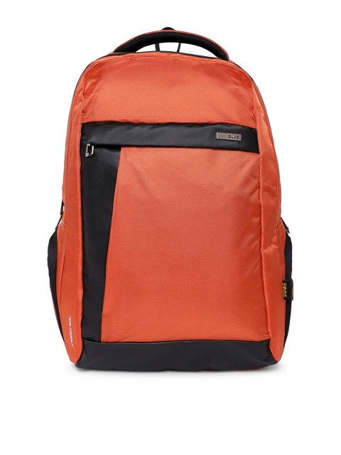 

EUME Unisex Orange Solid Laptop Backpack