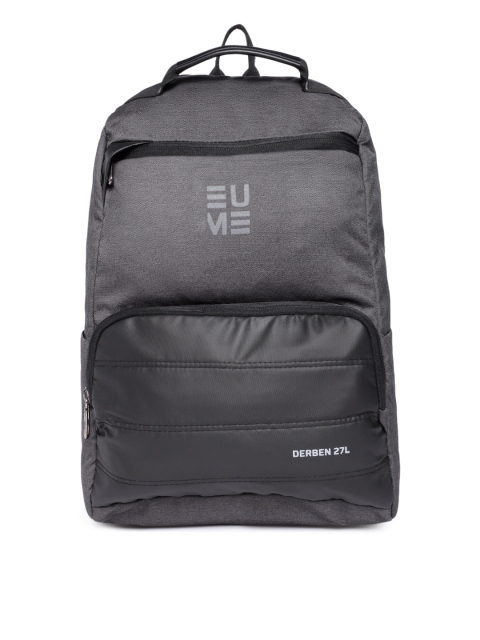 

EUME Unisex Black Solid Laptop Bag