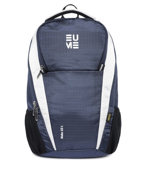 

EUME Unisex Blue Solid Backpack