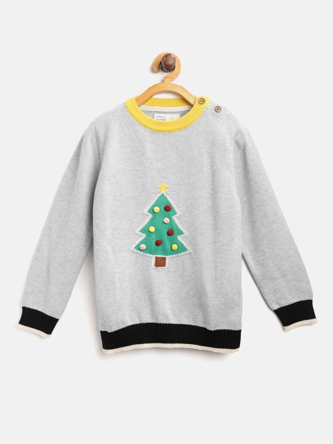 

Cherry Crumble Kids Grey Fair Isle Sweater