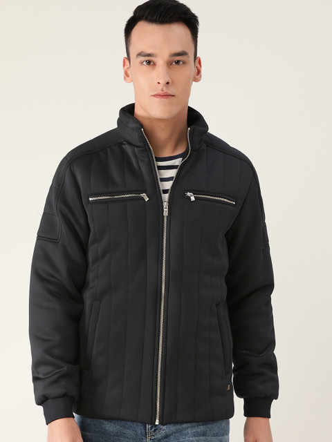 

Allen Solly Men Navy Blue Solid Padded Jacket