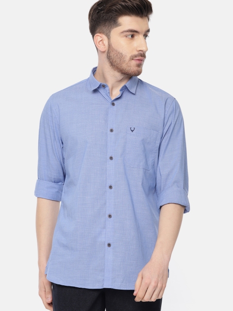 

Allen Solly Men Blue Slim Fit Checked Casual Shirt