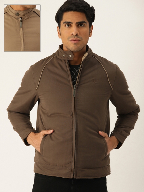 

Allen Solly Men Brown Solid Reversible Padded Jacket