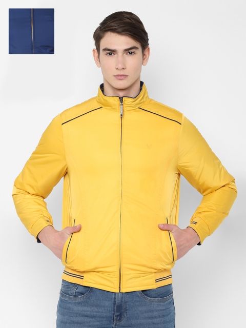

Allen Solly Men Mustard Yellow Solid Reversible Padded Jacket