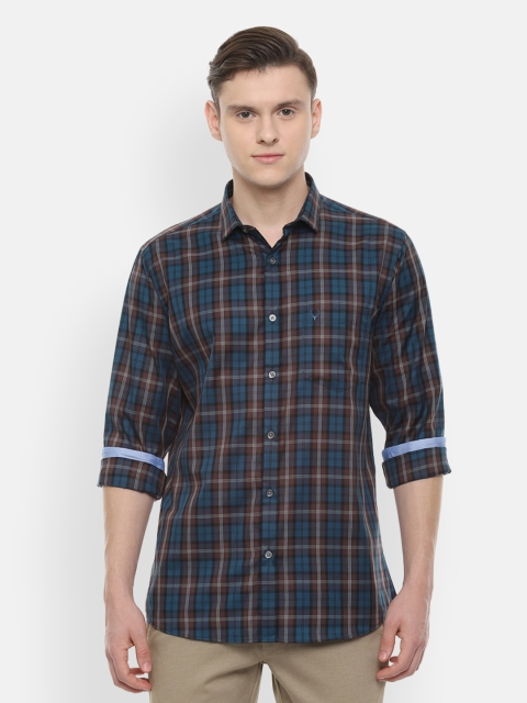 

Allen Solly Men Blue Slim Fit Checked Casual Shirt