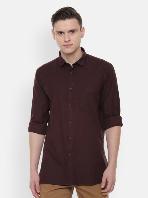 

Allen Solly Men Brown Slim Fit Solid Casual Shirt