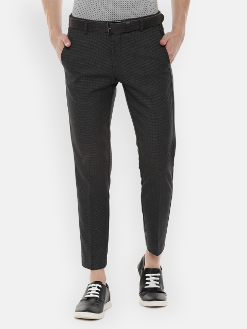 

Allen Solly Men Grey Regular Fit Solid Regular Trousers