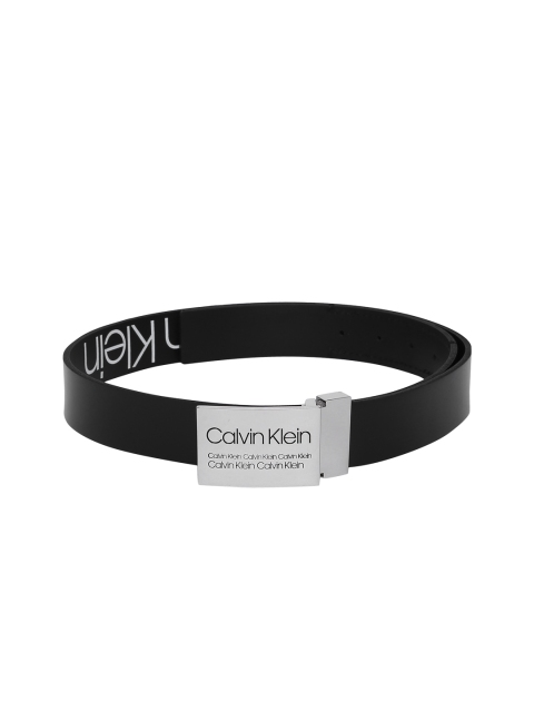 

Calvin Klein Jeans Men Black Solid Leather Belt