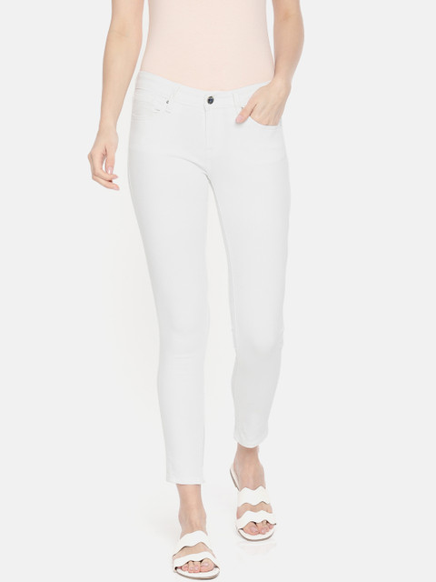 

SPYKAR Women Alicia White Super Skinny Fit Low-Rise Clean Look Stretchable Jeans