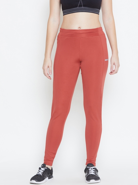 

Sweet Dreams Women Rust Orange Solid Tights