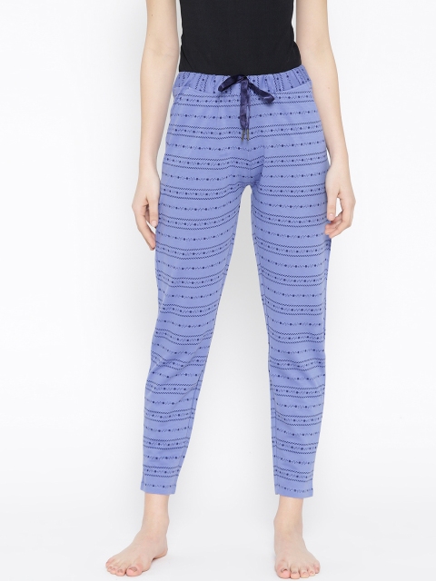 

Sweet Dreams Women Blue & Black Printed Pyjamas
