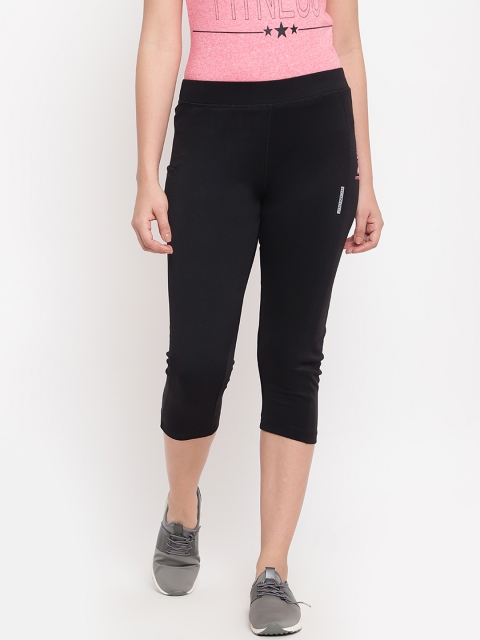 

Sweet Dreams Women Black Solid Workout Capris
