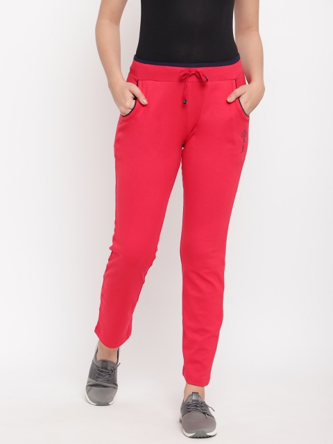 

Sweet Dreams Women Red Solid Track Pants