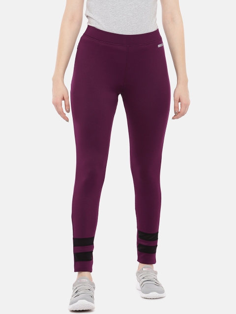 

Sweet Dreams Women Burgundy Solid Workout Tights