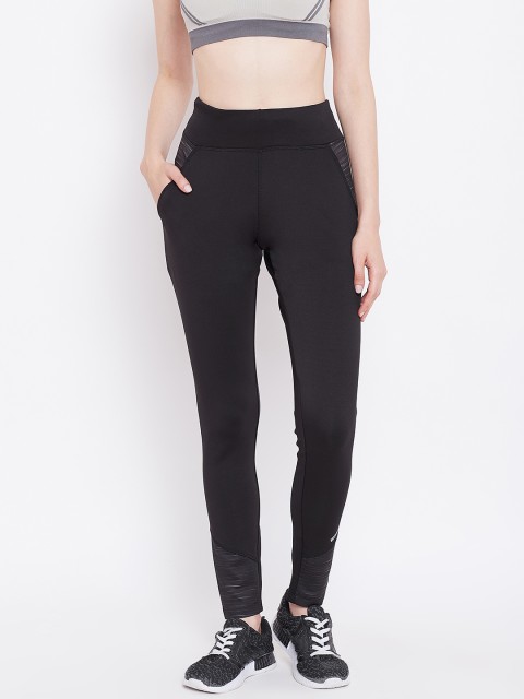 

Sweet Dreams Women Black Solid Workout Tights