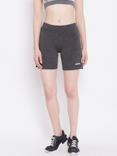 

Sweet Dreams Women Charcoal Grey Solid Regular Fit Sports Shorts