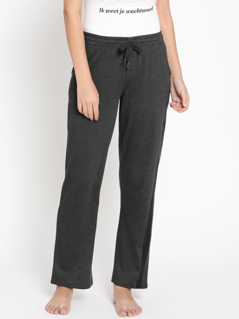 

Sweet Dreams Women Charcoal Grey Solid Lounge Pants