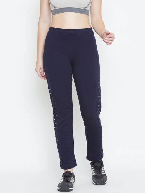 

Sweet Dreams Women Navy Blue Solid Track Pants