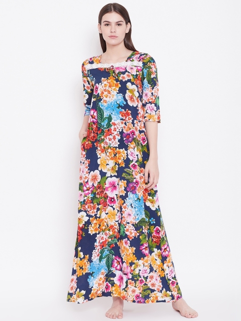 

Sweet Dreams Multicoloured Floral Printed Nightdress, Multi