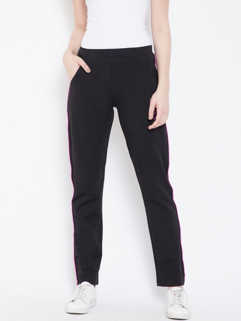 

Sweet Dreams Women Black Solid Track Pants
