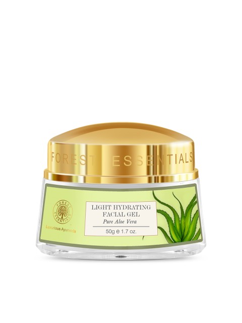 

Forest Essentials Sustainable Unisex Light Hydrating Pure Aloevera Anti-Ageing Facial Gel 50 g, Lime green